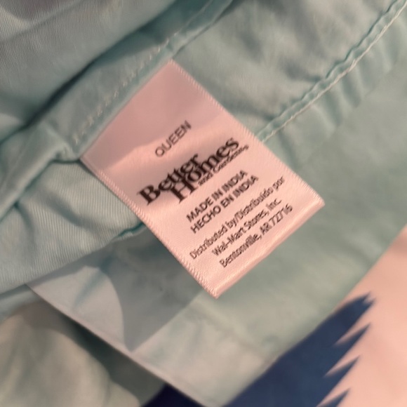 Chevron Pattern comforter - Blue and Green - Picture 4 of 6